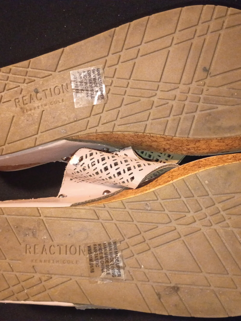 Wedge Thong Sandals in Light Pink - Comfortable Summer Style